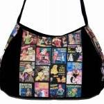 Pulp Fiction Book Covers Pinup Sexy Women Collage Rockabilly Handbag on