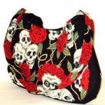 Rose Tattoo Skulls And Red Roses Goth Punk..