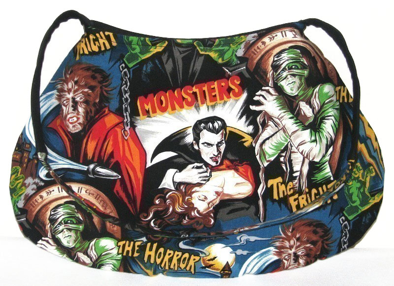 Horror Monster Movie Goth Punk Rockabilly Purse Handbag