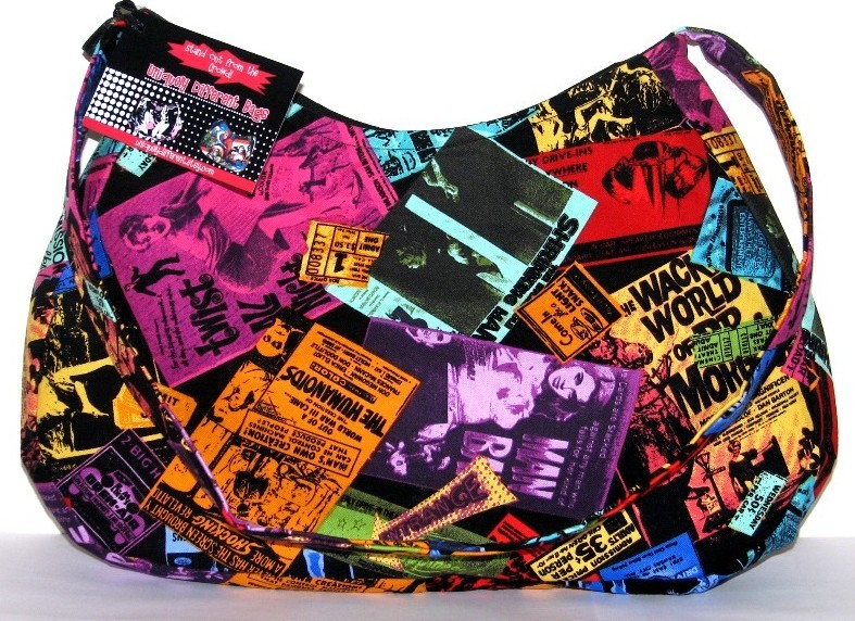 Vintage Horror Sci-fi B-movie Poster Goth Punk Rockabilly Psychobilly Handbag